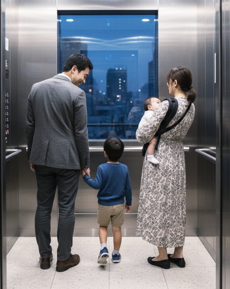 エレベーターの「つくる・替える・直す」を一社完結で。ビルも工場も住宅も、人と荷物の“安全な移動”を支えます。